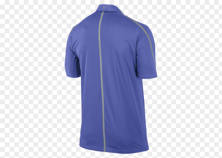 Tiger Woods Sellpy T-shirt Active Shirt Tennis Polo Cobalt Blue PNG