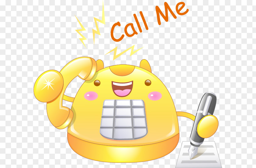 Vector Cartoon Phone Telephone Animation PNG