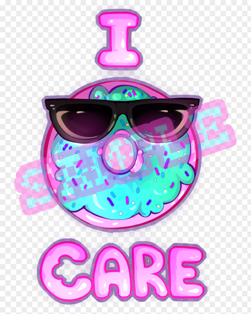 Caring Donuts Glasses Drawing PNG