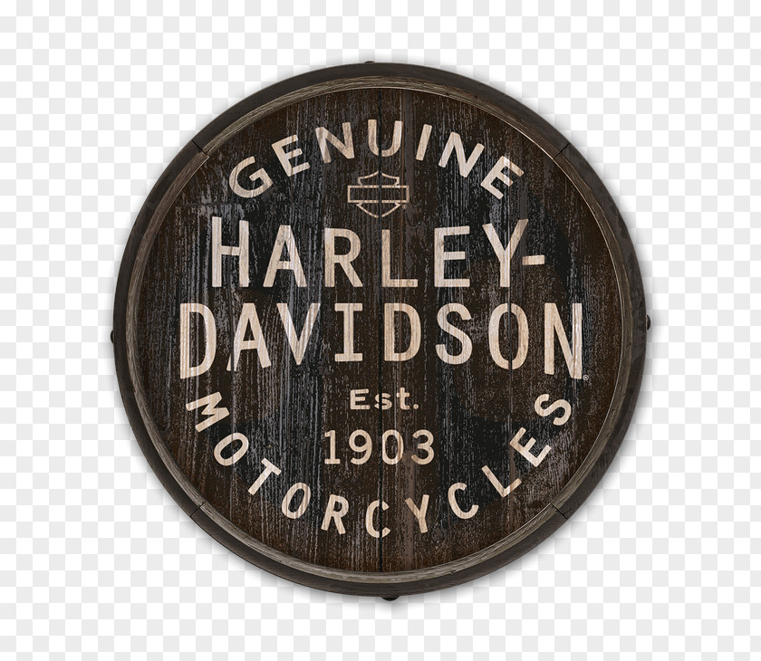 Motorcycle Harley-Davidson Barrel Stencil Label PNG