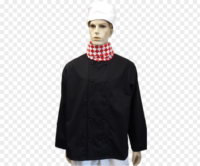 Chef Jacket Blouse Neck PNG