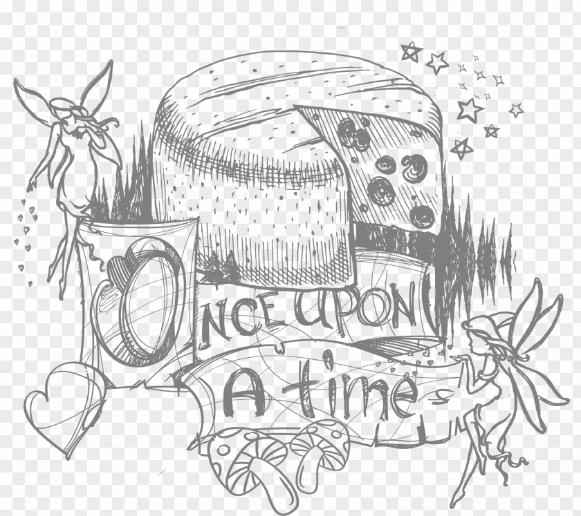 Fairy Sketch Tale Drawing Image PNG