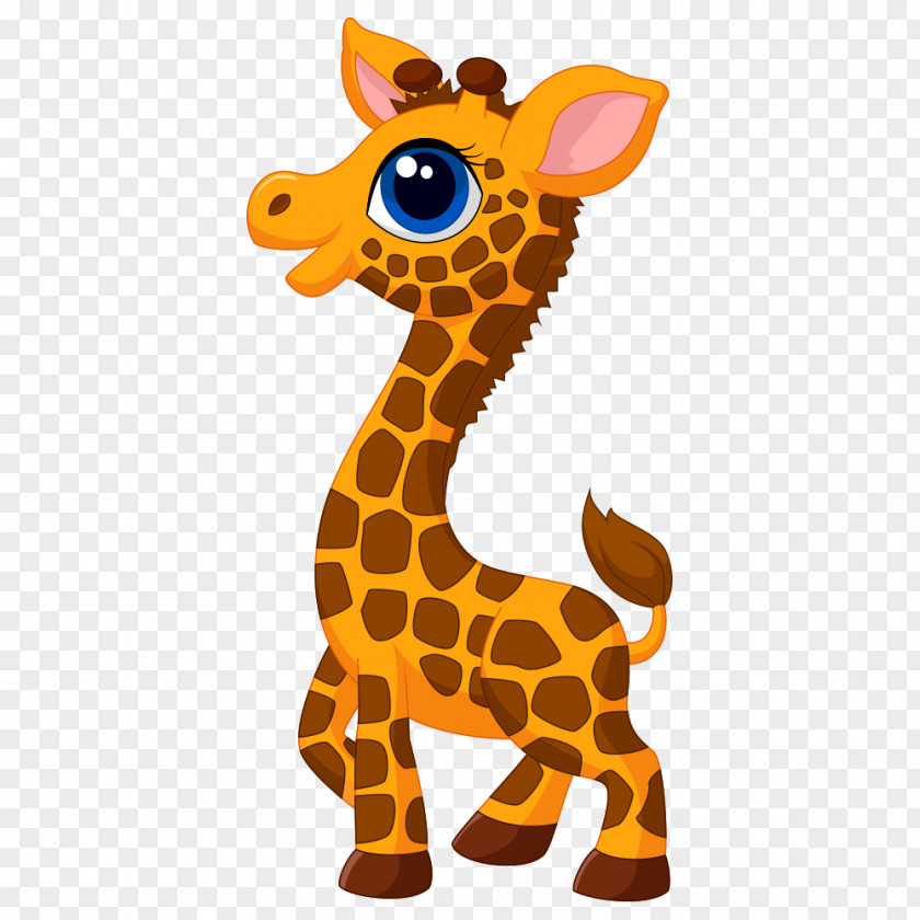 Giraffe Cartoon Drawing Clip Art PNG