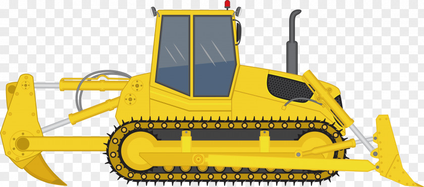 Municipal Engineering Machinery Before And After Excavator Bulldozer Machine PNG