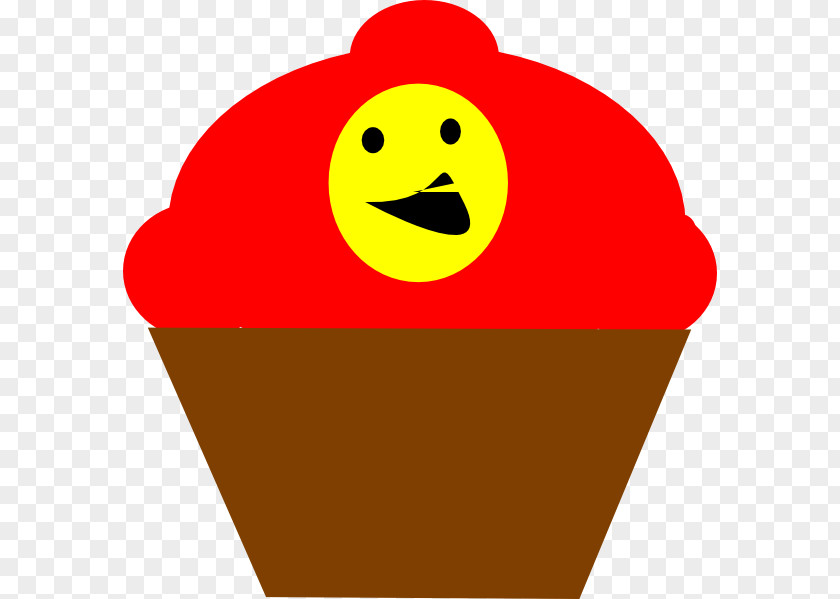 Smiley Emoticon Cupcake Clip Art PNG