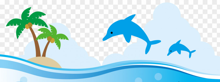 Summer City Banner School Clip Art Illustration Suken Dolphin Learning PNG
