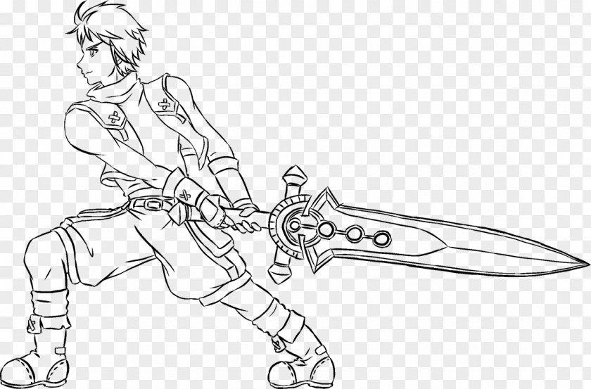 Sword Line Art Angle White PNG