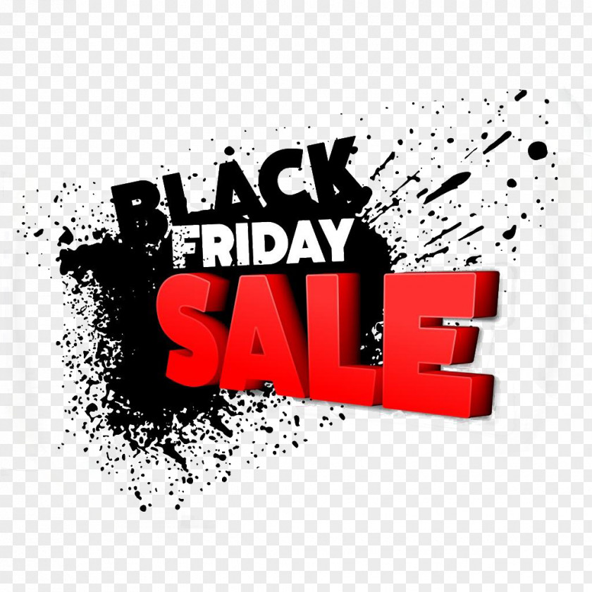Black Friday Shopping Spree Three-dimensional Characters Sales Coupon Retail PNG