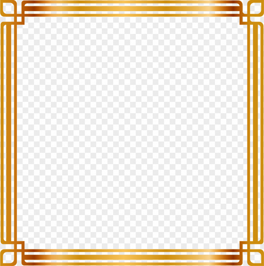 Vector Painted Gold Frame Picture Royalty-free Lampshade Illustration PNG