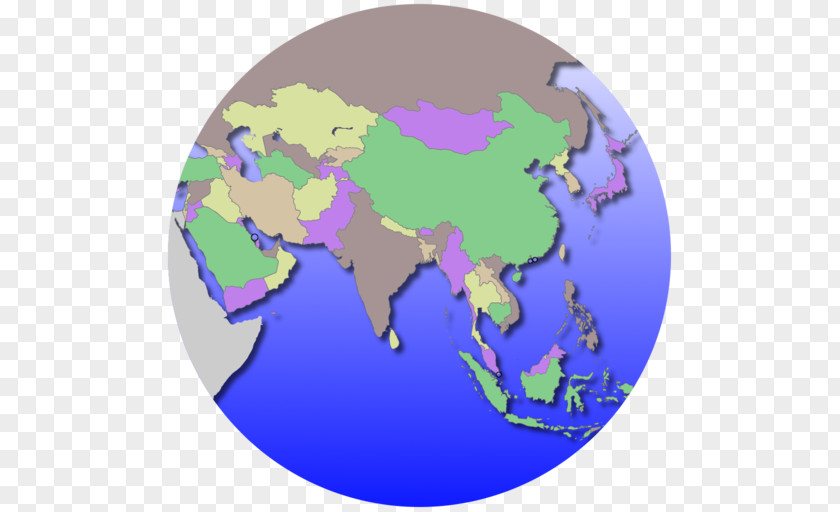 Asia Map Quiz Globe World PNG