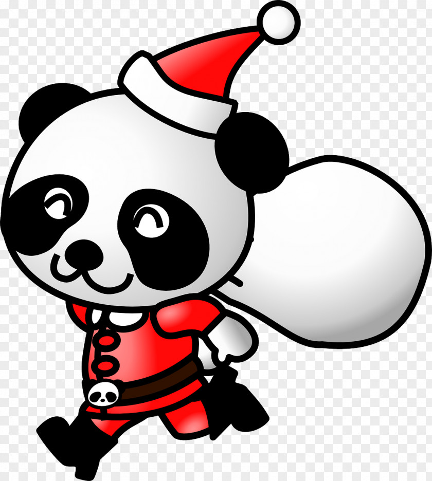 Christmas Red Panda Giant Santa Claus Clip Art PNG