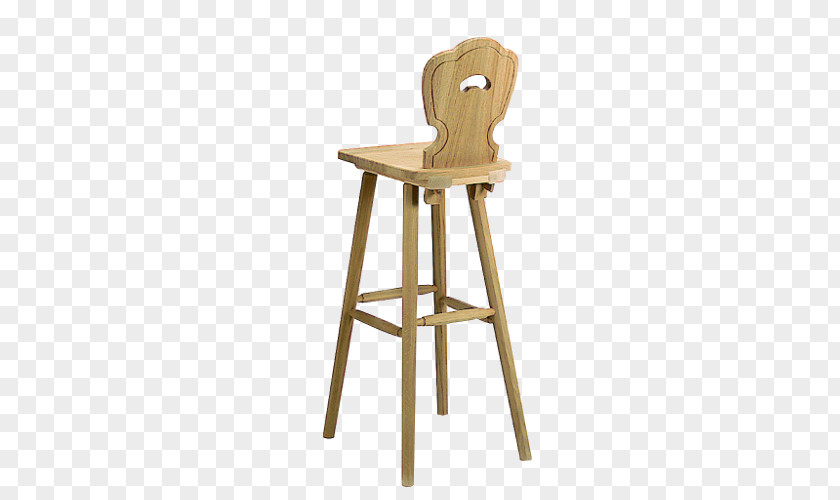 Country Western Bar Stool Chair Wood PNG