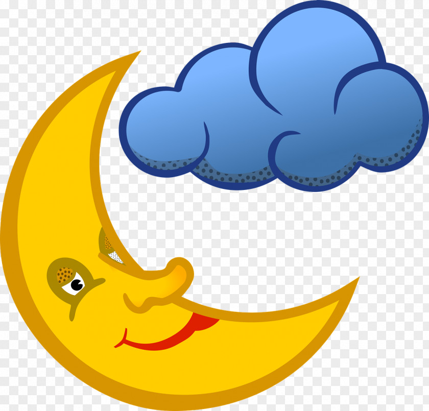 Moon Rain Cloud Clip Art PNG