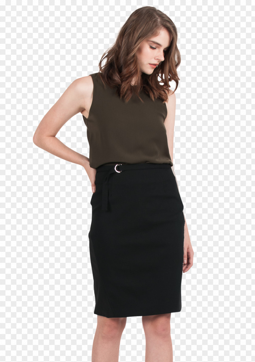 Pencil Skirt Little Black Dress Waist Sleeve PNG