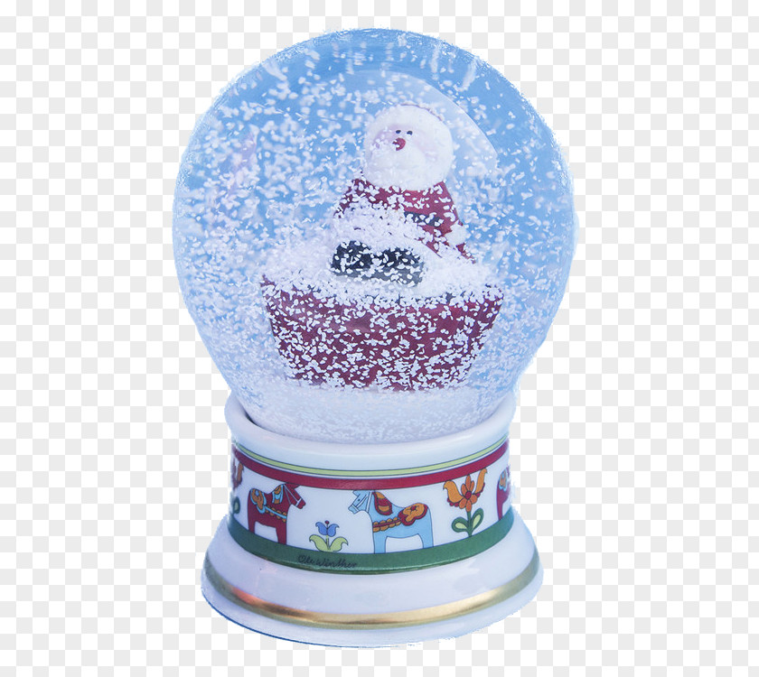 Russia Imported Crystal Ball Santa Claus Snowball Gift PNG