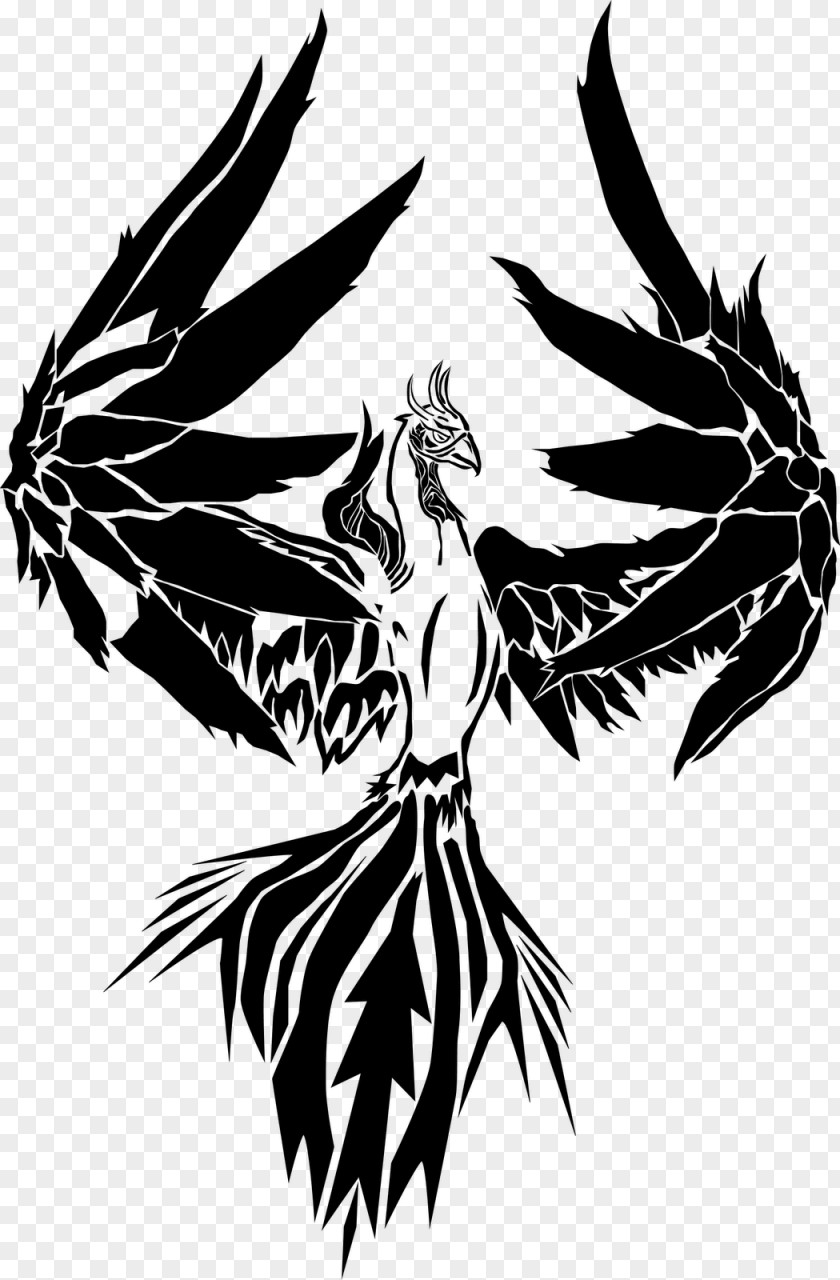 Tribe Drawing Phoenix Art Tattoo T-shirt PNG