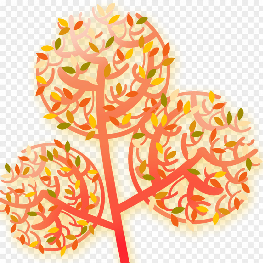 Creative Floral Motifs Tree PNG