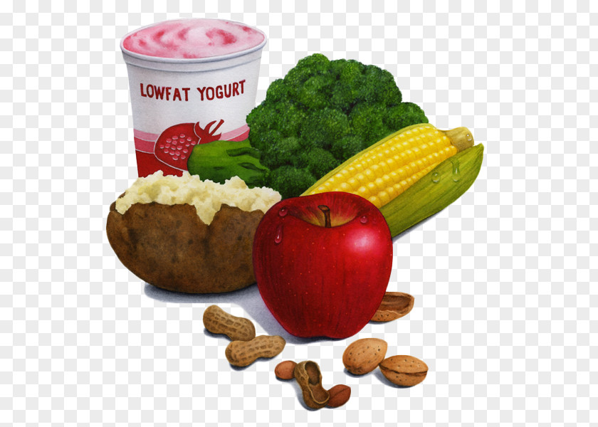 Painted Apple Corn Vegetarian Cuisine Vegetable Maize Illustration PNG