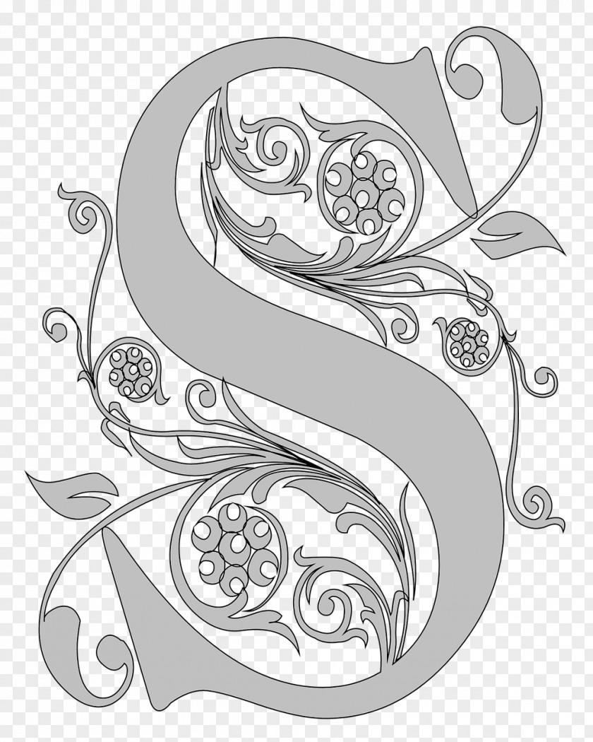 São Joao Black And White Stencil Letter Clip Art PNG