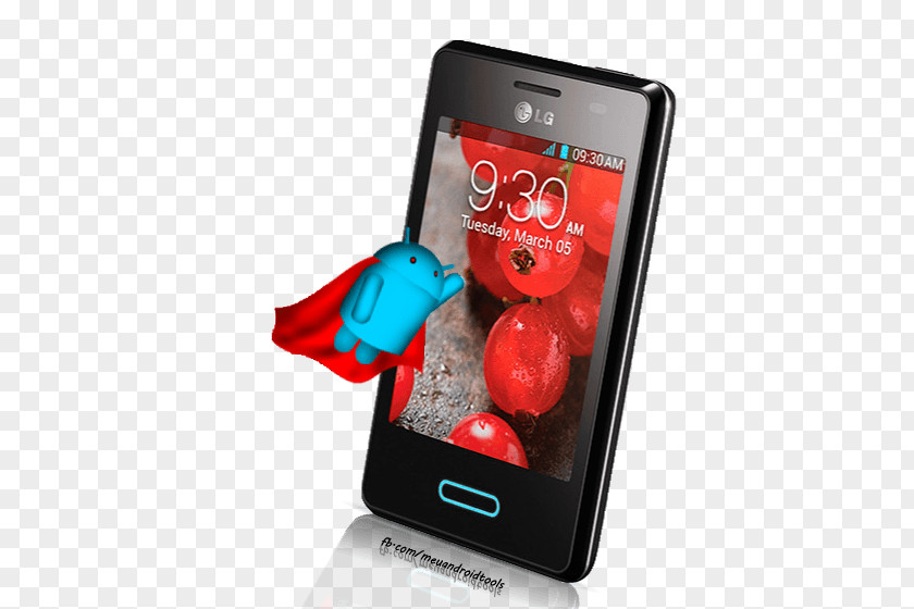 Smartphone LG Optimus L3 II L5 Black PNG