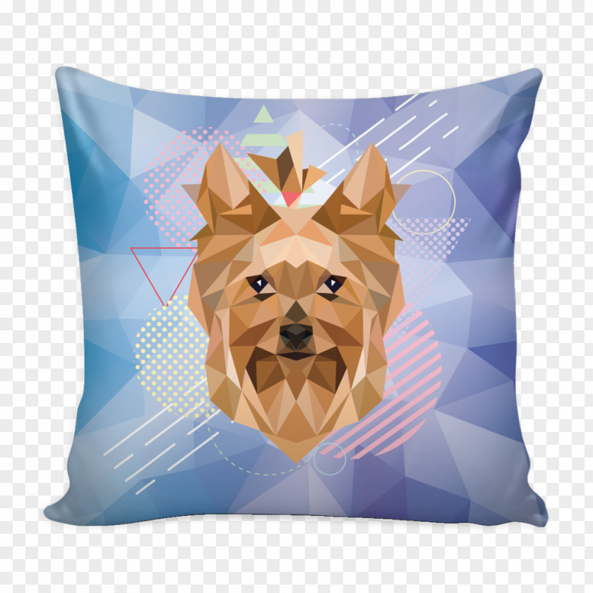 Yorkie Dog Throw Pillows Cushion Snout PNG