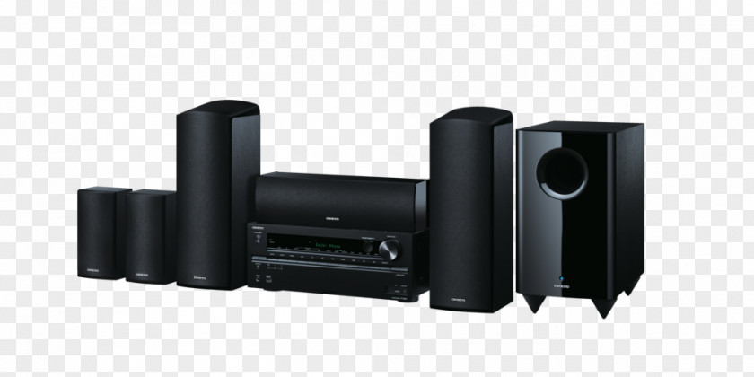Black ONKYO Dolby Atmos Network AV Receiver/SpeakerBlack Home Cinema Onkyo HT-S5805Hi-fi Theater Systems Receiver/Speaker PNG