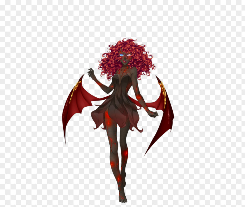 Demon Succubus Clothing Lapel Pin Gold PNG