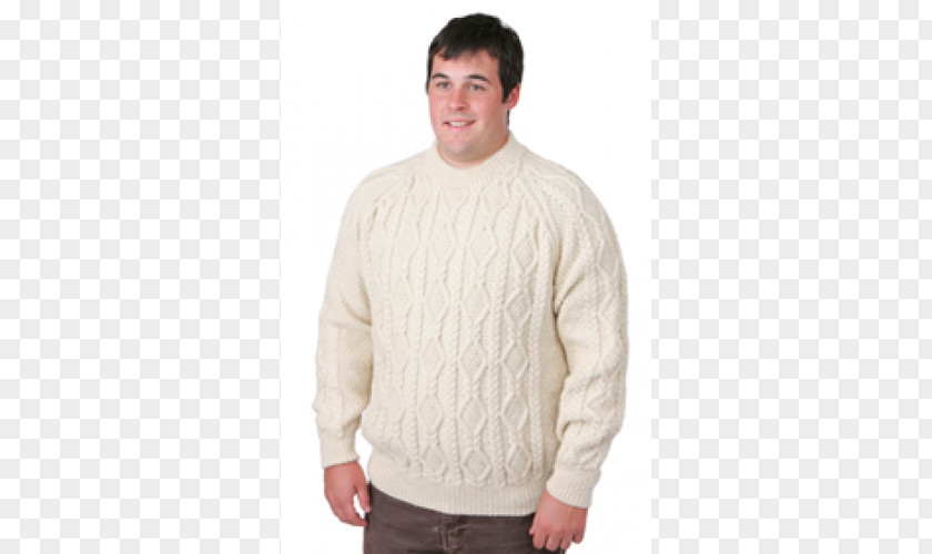 Acrylic Brand Sweater Wool Beige Neck PNG
