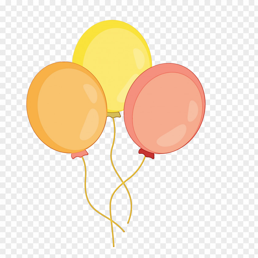 Balloon Cartoon Yellow Color บริษัท เมดิคแมนไทย จำกัด PNG