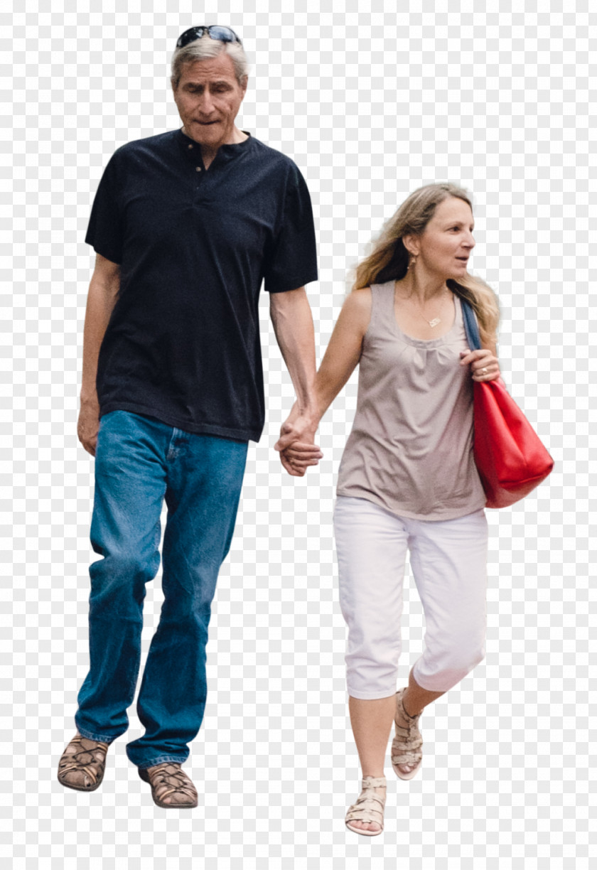 Couples Walking T-shirt PNG