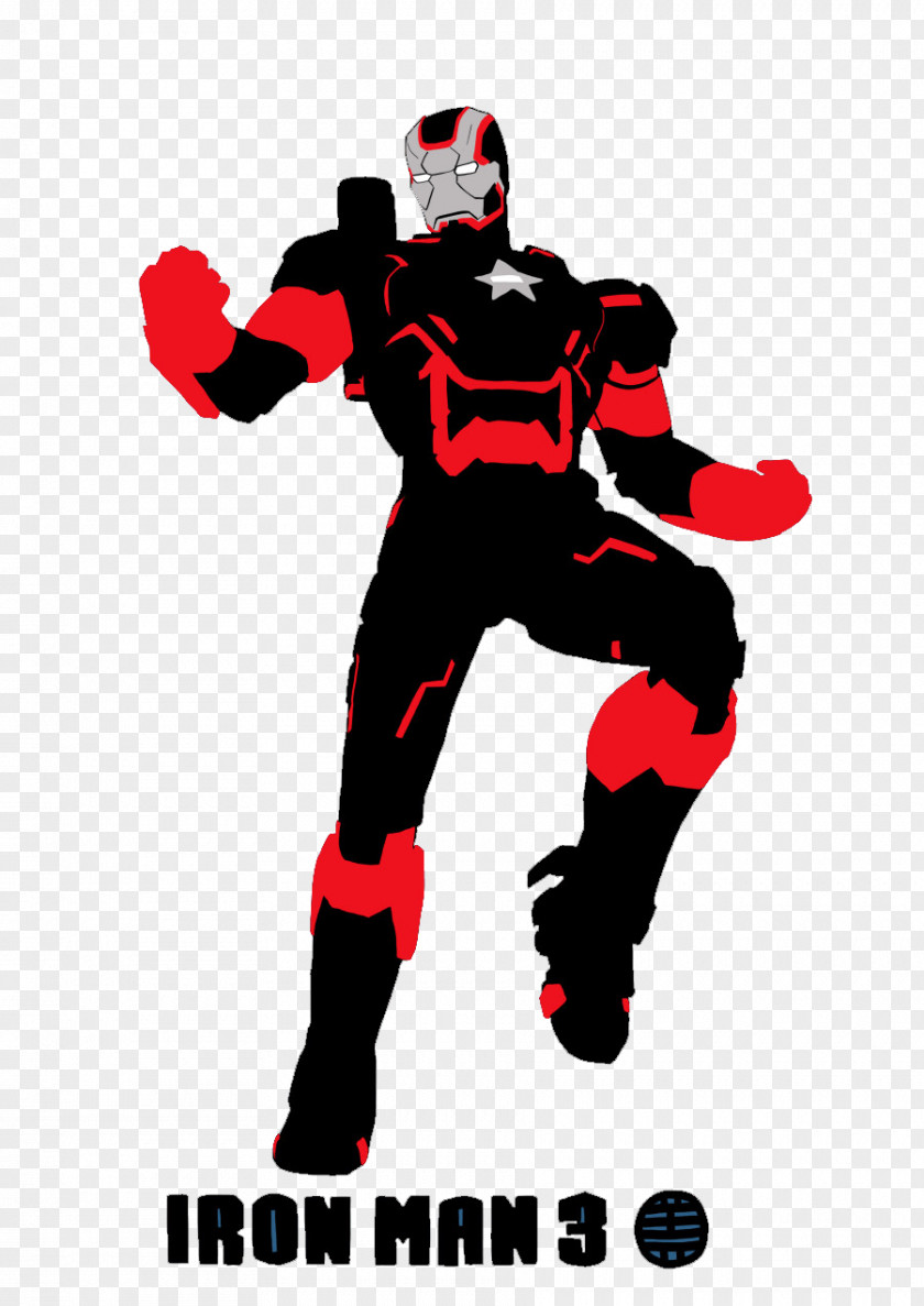 Creative Iron Man Pattern Illustration PNG