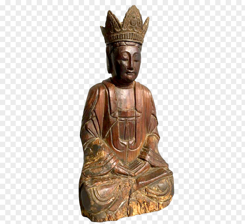 Gilded Buddha Statue Golden Bodhisattva Buddhism Buddhahood PNG