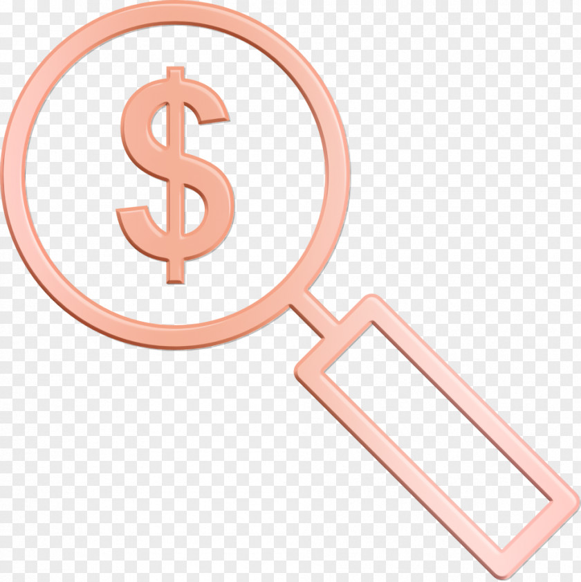 Money Icon SEO And Marketing Magnifying Glass PNG
