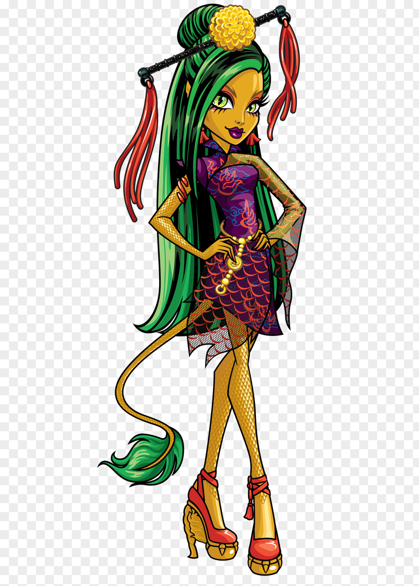 Monster High Chinese Dragon Ever After Frankie Stein Doll PNG