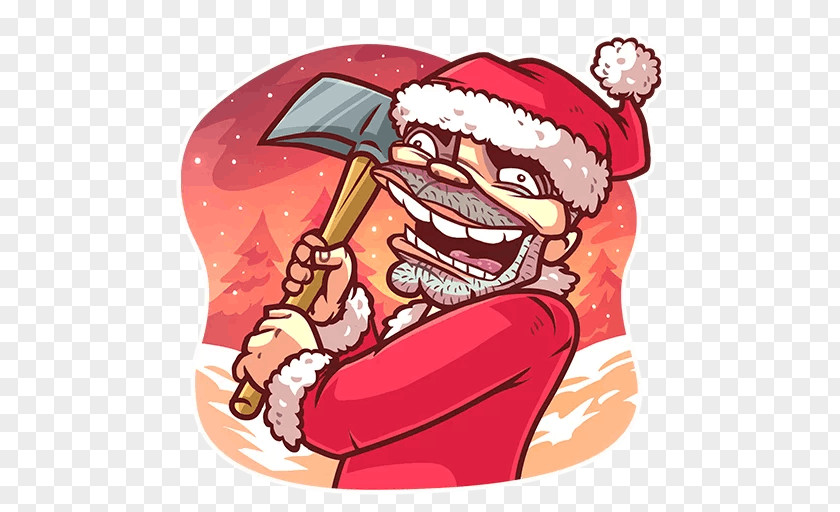 Santa Claus Bad Clip Art Sticker Christmas Day PNG