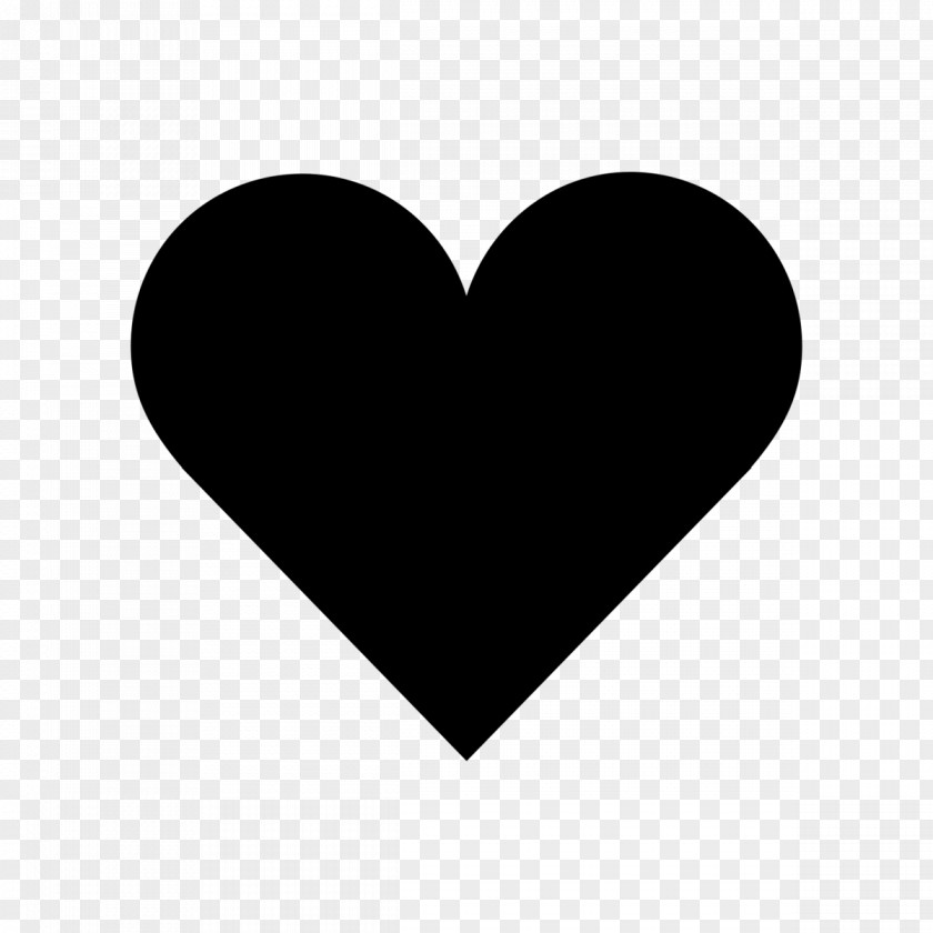 Blackheart Heart Shape Clip Art PNG
