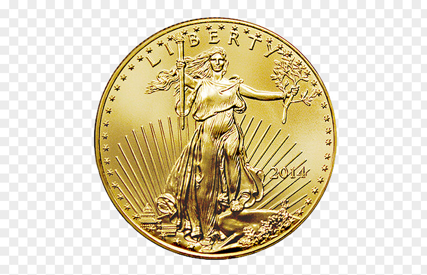 Coin Gold American Eagle Bullion PNG