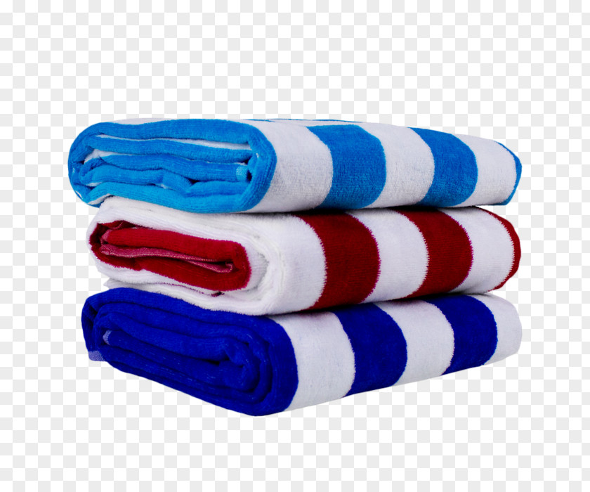 Beach Towel Accommodation Cotton Cobalt Blue PNG