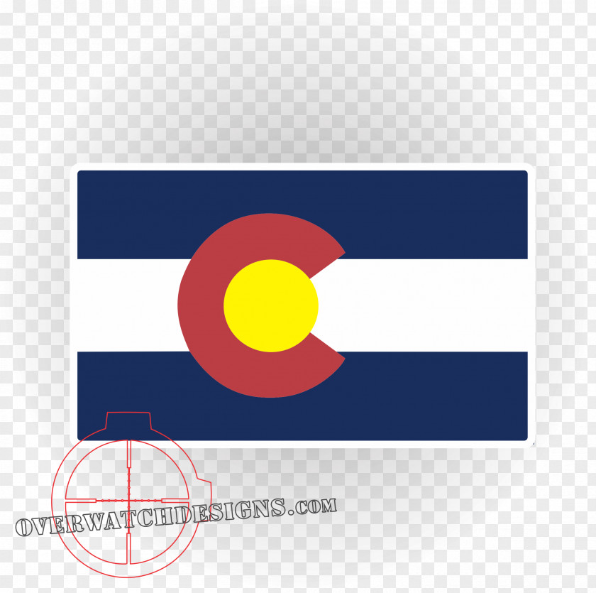 Flag Of Colorado State Sticker Decal PNG