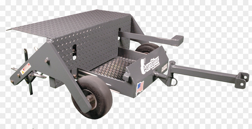 Sulky Lawn Aerator Cart Towing PNG