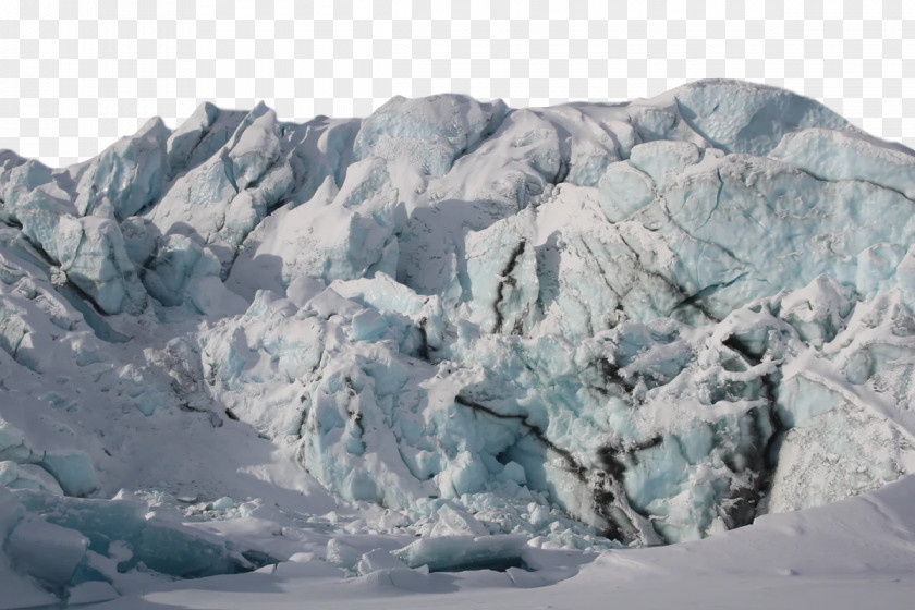09738 Glacier Polar Ice Cap Terrain Mountain Range PNG