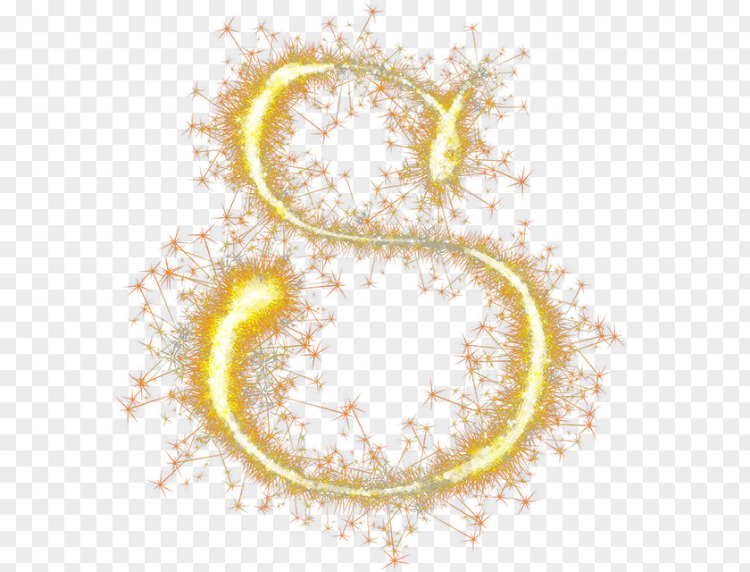 Fireworks Letter Light RGB Color Model Gold PNG