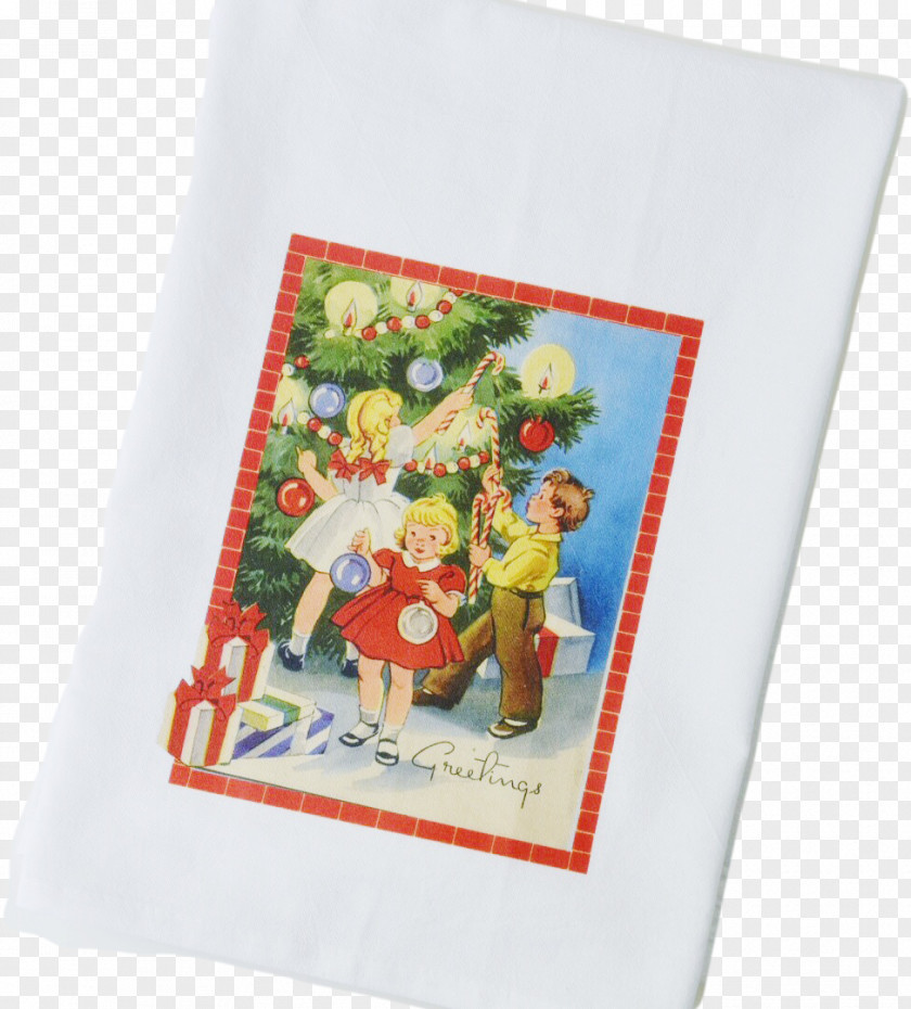 Flour Sack Textile Towel Christmas Ornament Gift PNG