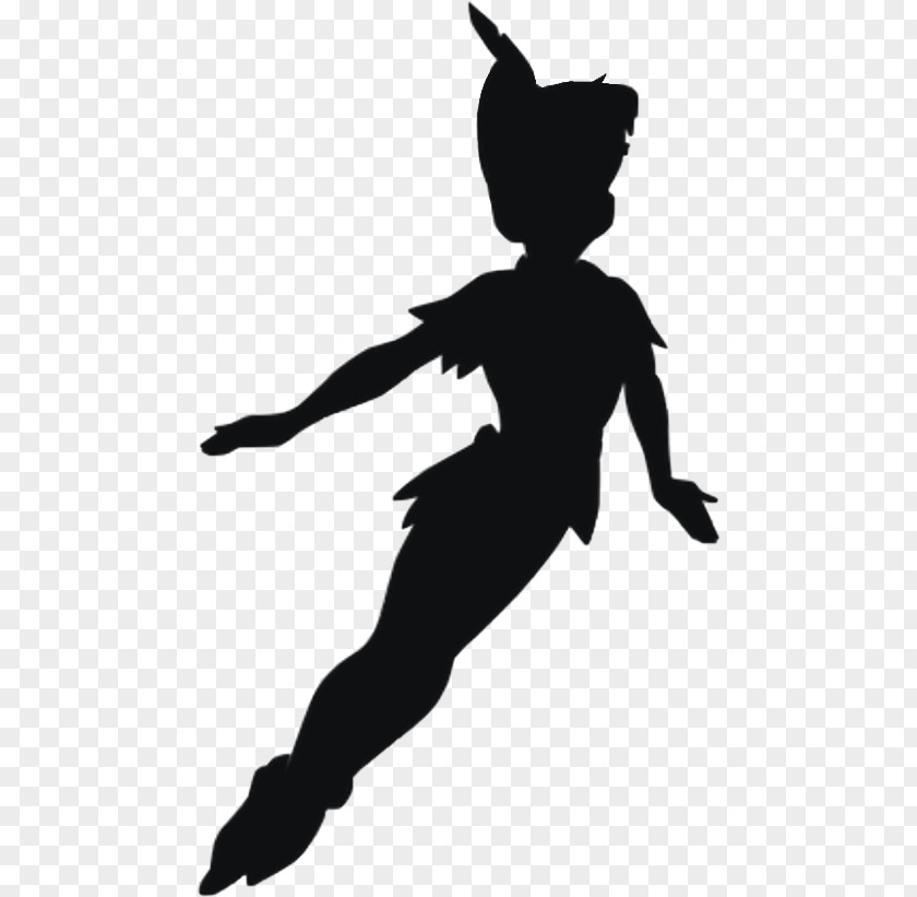 Peter Pan Silhouette Clipart Tinker Bell Shadow And Wendy PNG