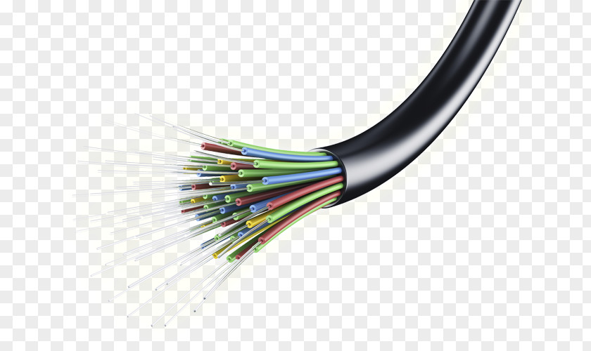 Power Cable Clipart Optical Fiber Optics Fiber-optic Communication PNG