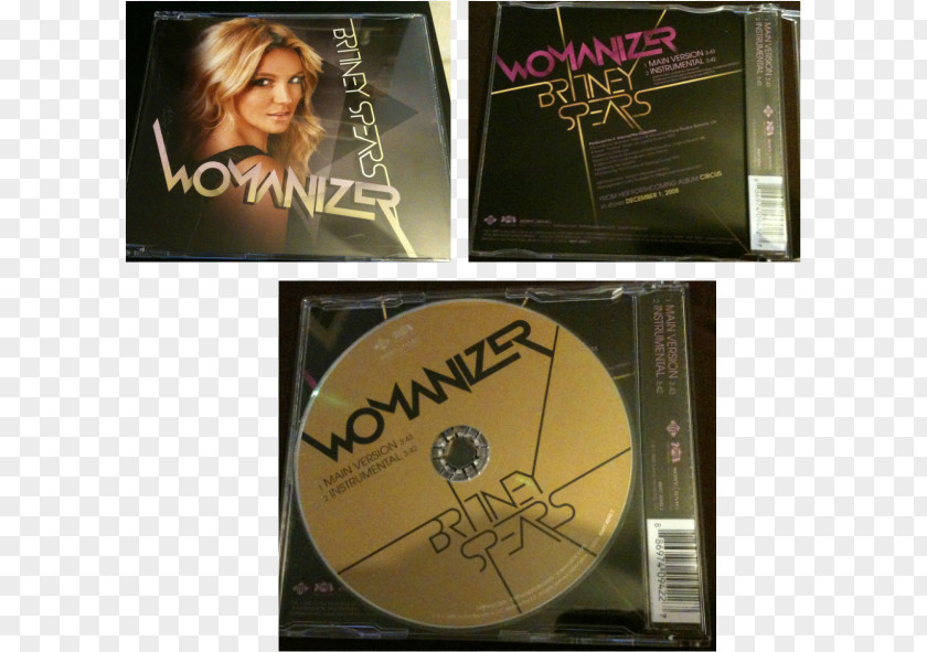 Britney Spears Compact Disc Womanizer DVD CD Single STXE6FIN GR EUR PNG