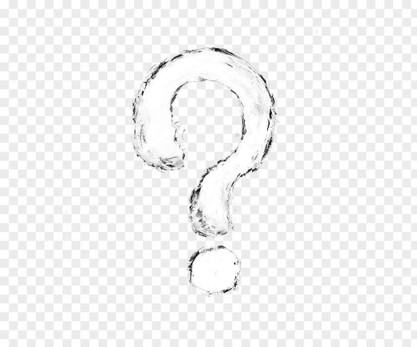 Creative Question Mark Black And White PNG