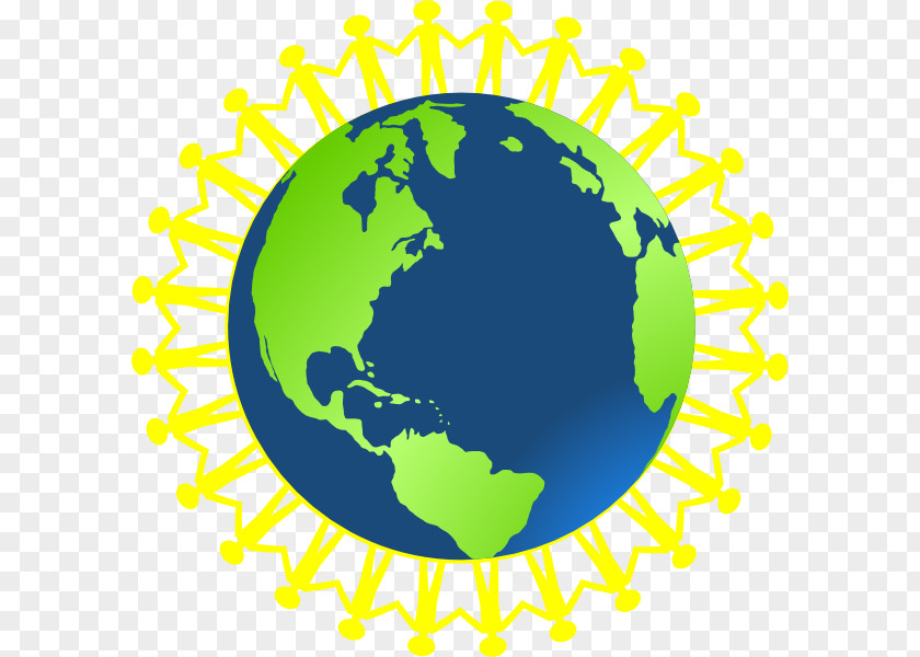 Holding Hands Globe Earth Clip Art PNG