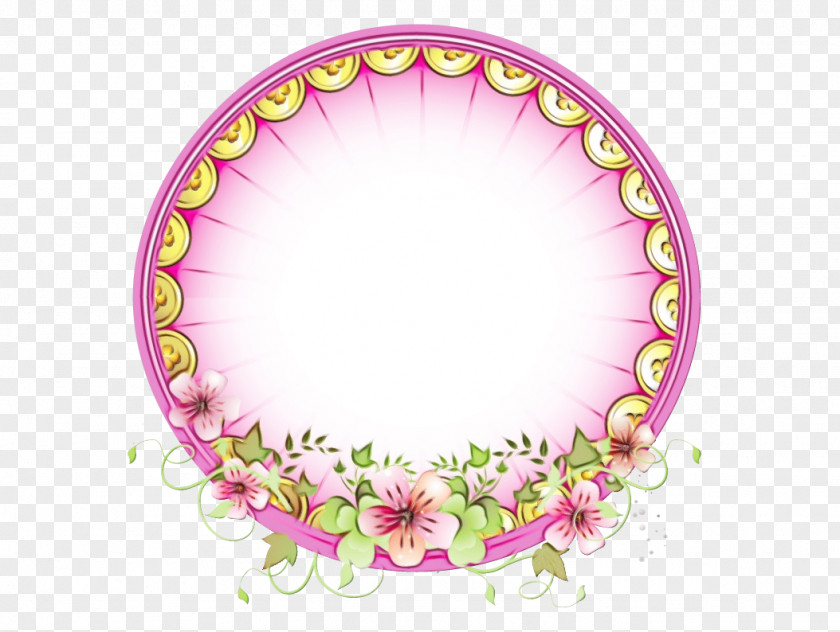 Plant Magenta Background Motif PNG