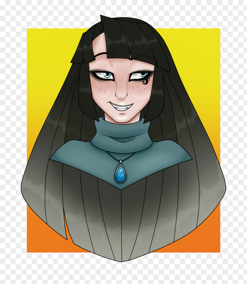 Disguise Black Hair Face Art Smile PNG